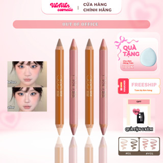 (HỎA TỐC) OUTOFOFFICE Bút Tạo Khối & Bắt Sáng OUT OF OFFICE Contour & Highlight Duo  Má Hồng Pencil Winwin cosmetics