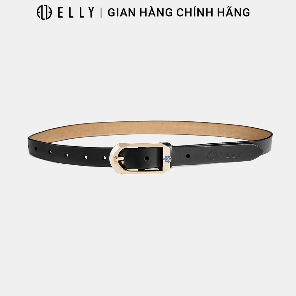 [Deal sang chảnh]  Dây lưng nữ cao cấp da thật ELLY – ED37