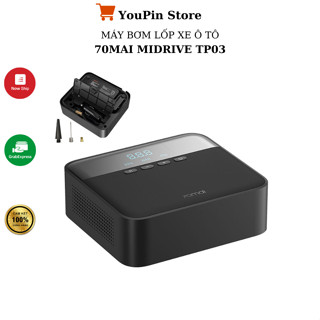 Máy bơm lốp xe ô tô mini tự động 70mai Midrive TP03 - Bảo hành 6 tháng