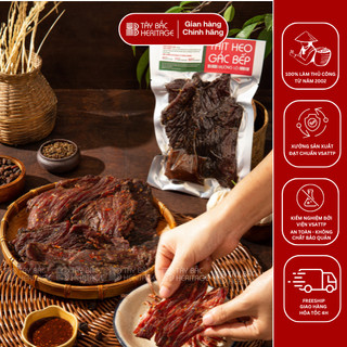  Thịt lợn gác bếp  kèm chẩm chéo  Tây Bắc Heritage - Thịt heo hun khói thịt heo gác bếp chuẩn vị Tây Bắc Mường Lò TB03 