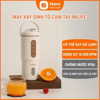 Máy xay sinh tố xay được đá miLife, pin 3000mAh xay được 20 cốc