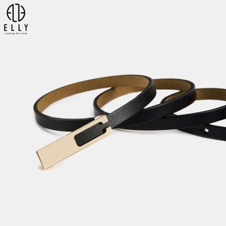 [Deal sang chảnh]  Dây lưng nữ cao cấp da thật ELLY – ED21