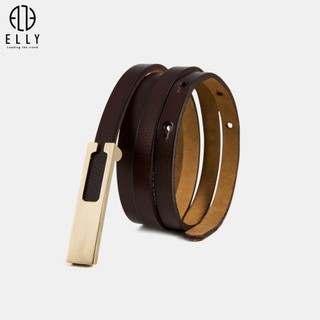 [Deal sang chảnh]  Dây lưng nữ cao cấp da thật ELLY – ED21