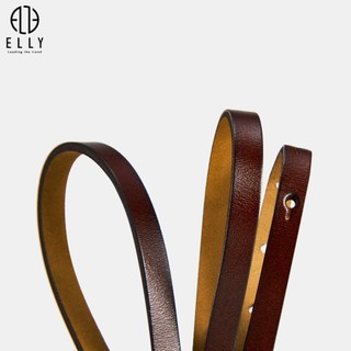 [Deal sang chảnh]  Dây lưng nữ cao cấp da thật ELLY – ED21