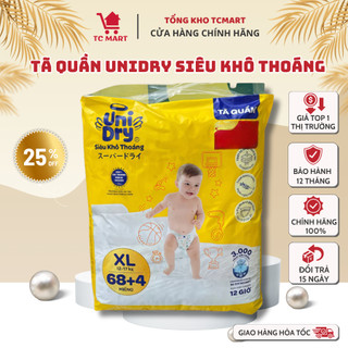  Tã quần UniDry Siêu Khô Thoáng Siêu Cộng Miếng Đủ Size M68+4 L68+4 XL68+4 XXL68+4 - Hàng Chính Hãng 
