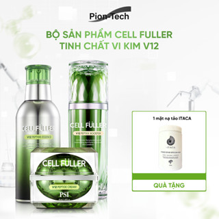 BỘ 3 SẢN PHẨM VI KIM CẢI THIỆN NẾP NHĂN LÀM TRẮNG DA PSI CELL FULLER V12 PEPTIDE PION TECH