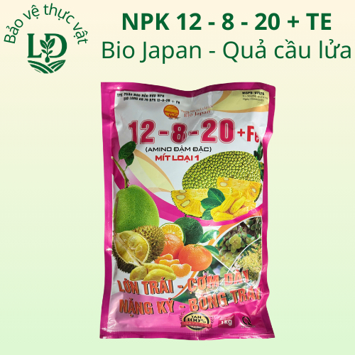 Phân bón lá NPK 12 -8-20 + TE [Quả Cầu Lửa - Bio Japan] dùng trong giai đoạn nuôi trái mít, mục đích