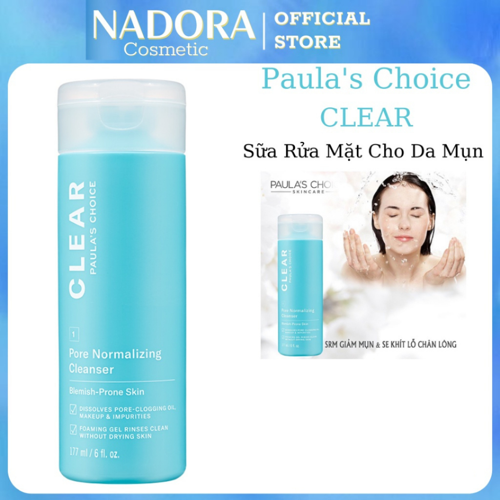 [MẤT DATE] Sữa Rửa Mặt Cho Da Mụn - Paula's Choice CLEAR Pore Normalizing Cleanser (177ml)