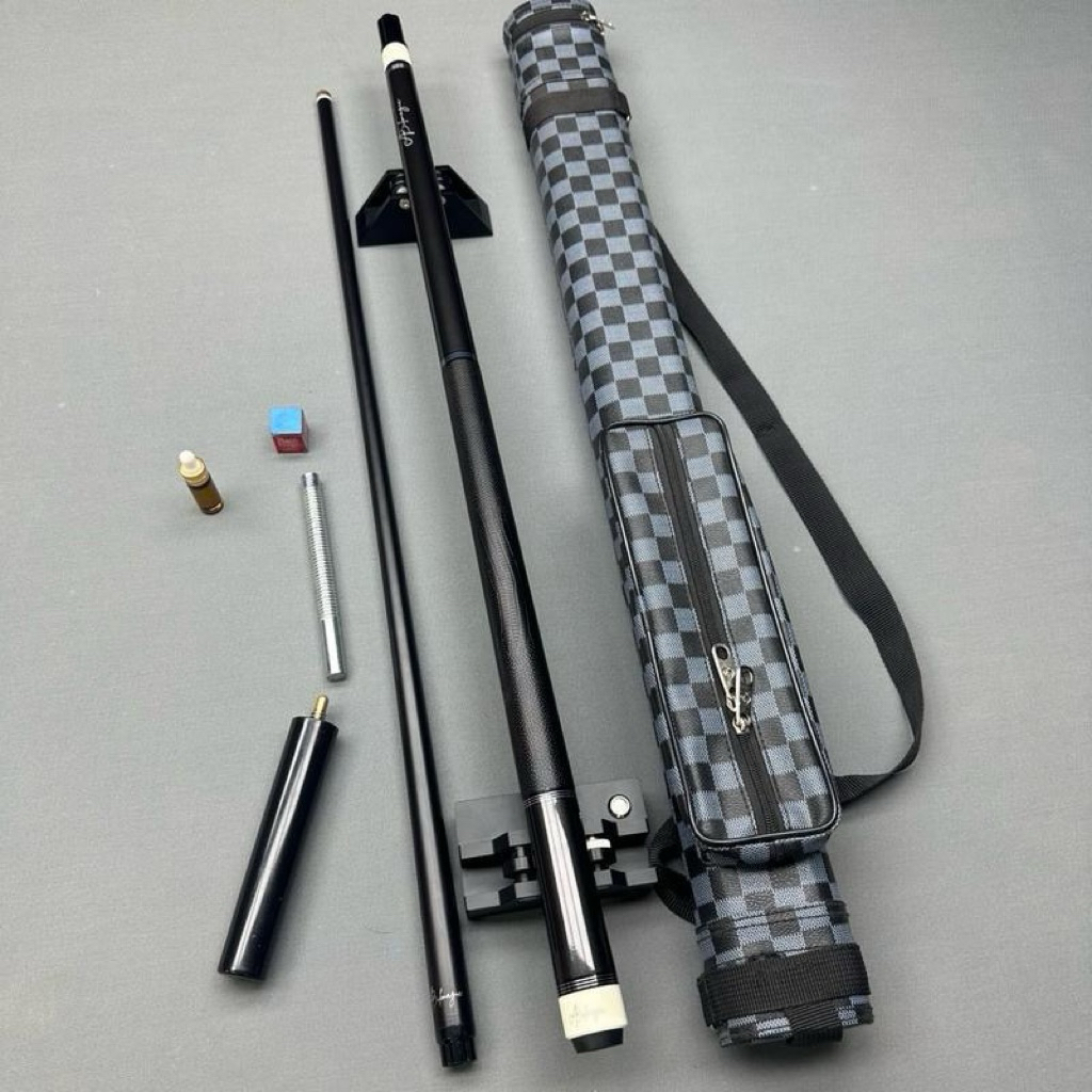 [Lỗ,3C][21CN] Cơ bida AB full carbon k pro composite đen 7B_ Cơ đánh lỗ và đánh 3C st[N,R]