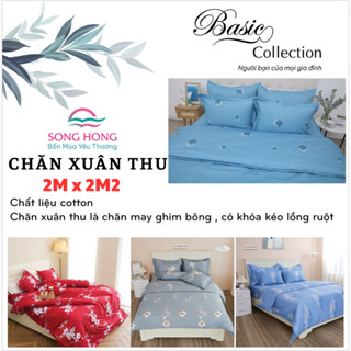  CHĂN XUÂN THU 2Mx2,2M cotton- Hàng chính hãng Sông Hồng 