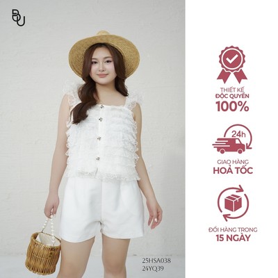 Áo ren nhiều tầng  BIGSIZE (55kg đến 95kg) – 25HSA038 - [BUstu Bigsize]