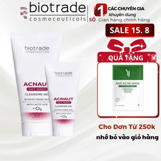 Sữa rửa mặt Biotrade Acnaut Oxy Wash Cleasing - Dành cho da mụn nhạy cảm dạng gel (50ml - 200ml)