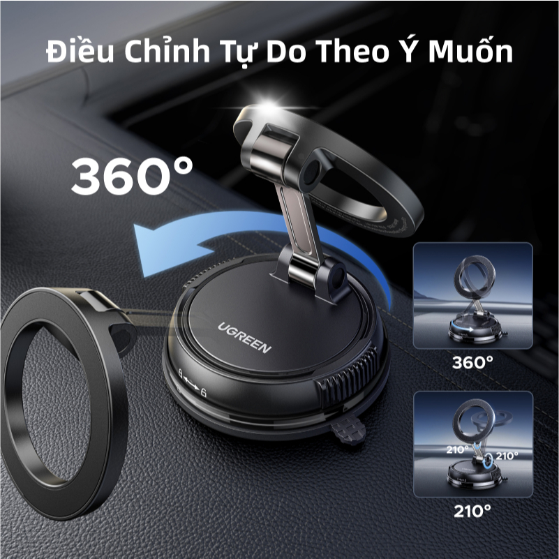 UGREEN Giá Đỡ Điện Thoại Từ Tính Có Thể Gập Lại Và Xoay Chắc Chắn Cho iP13 14 15 16Pro Max | BigBuy360 - bigbuy360.vn