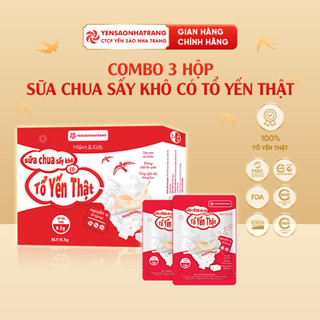 Sữa chua sấy khô có Tổ yến thật - Nguyên Vị (3 gói) | Combo 3 hộp - CTCP Yến Sào Nha Trang