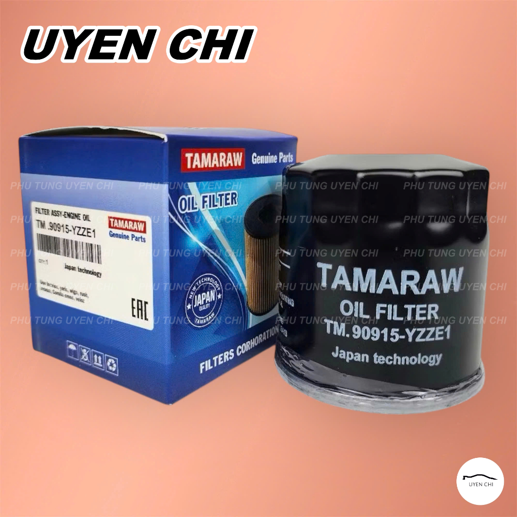 [TAMARAW] Lọc nhớt (dầu) xe Toyota Vios, Wigo, Yaris, Rush, Camry, Altis, Corolla Cross (90915YZZE1)