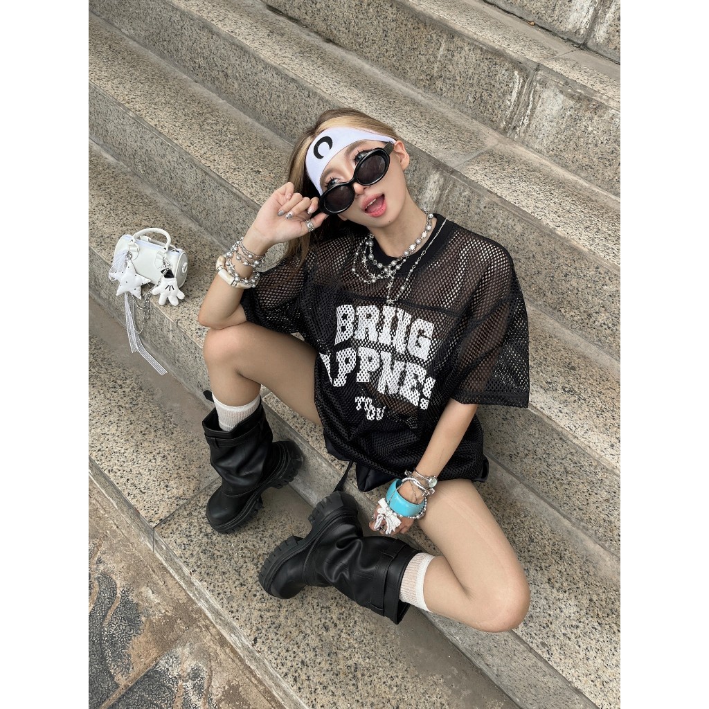 Áo Thun Lưới Jersey Xuyên Thấu 2 Màu - Brand TSUN Chính Hãng - Big Mesh Jersey - Unisex | BigBuy360 - bigbuy360.vn