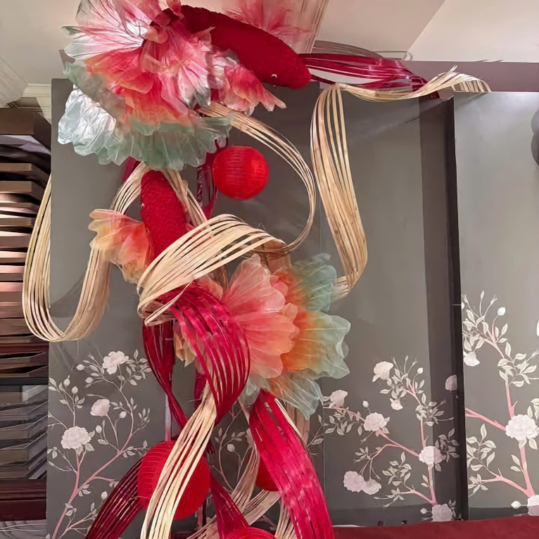 Phên tre uốn dẻo dài 5 MÉT, Tấm tre uốn dùng để trang trí cổng hoa, trang trí sảnh khách sạn