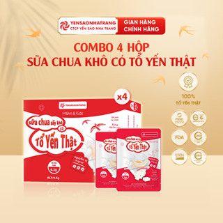 Sữa chua sấy khô có Tổ yến thật - Nguyên Vị (3 gói) | Combo 4 hộp - CTCP Yến Sào Nha Trang