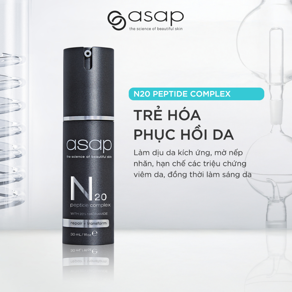 Tinh Chất Chống Lão Hóa Da, Làm Căng Bóng và Sáng Da Asap N20 Peptide Complex 30ml