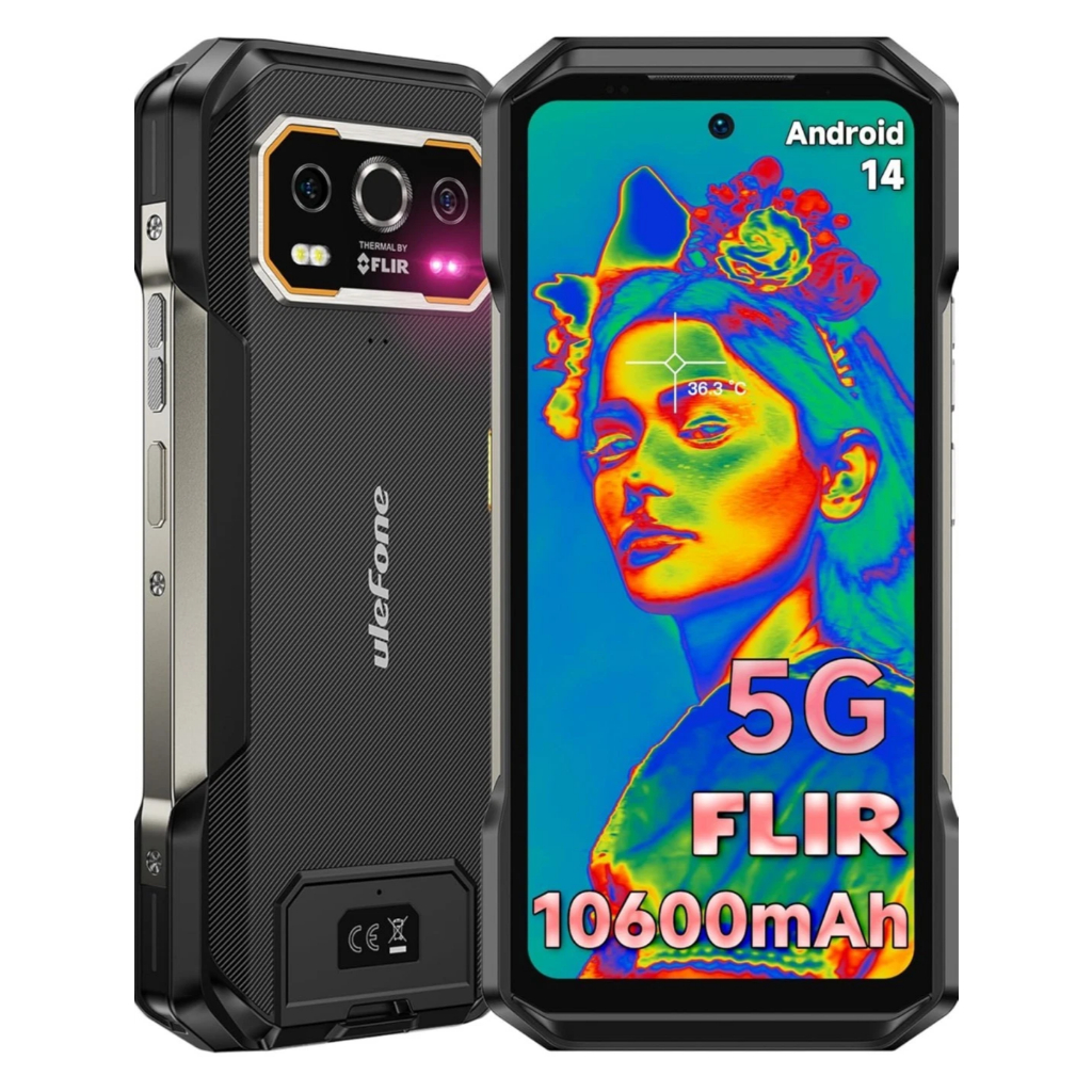 Ulefone Armor 27T, 12GB+256GB, Máy ảnh nhiệt, Tầm nhìn ban đêm, 10600mAh, 6,78 inch Android 14 Media