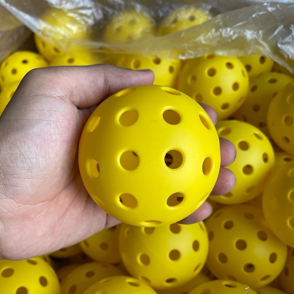 (SET 10 quả) bóng tập 40 lỗ (màu vàng). bóng pickleball