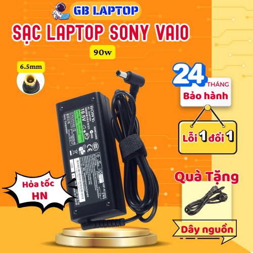 Sạc Laptop Sony Vaio 19.5v - 4.7a Zin - Adapter Sony Vaio 19.5v – 4.7a - Bảo Hành 1 Năm