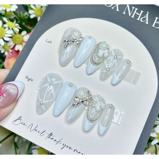    hỏa tốc  NAIL BOX CÔ DÂU MẪU MỚI - THẠCH GẠO TÔN DA- CHARM KHÔNG VƯỚNG 