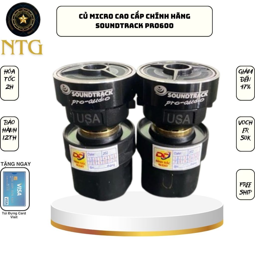 Củ micro cao cấp chính hãng Soundtrack Pro600 (Hàng bãi Mỹ, Coil neo, tiếng sáng, chống hú rít)