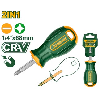  Tua vít lùn 2 đầu dẹt & bake Jadever JDSS45M1 Thép Crv cao cấp - Tuốc nơ vít Tô vít ngắn 2 đầu 