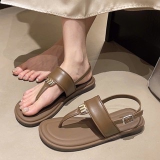  Sandal nữ chữ M thiết kế thanh lịch họa tiết chữ M sang chảnh phù hợp đi học  đi làm-SD M 