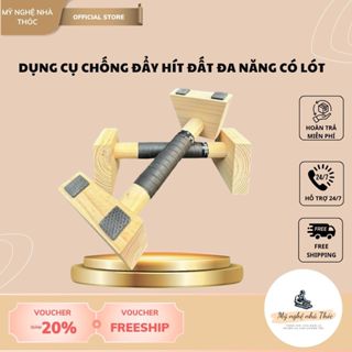  Dụng Cụ Chống Đẩy Hít Đất Parallettes Tập Cơ Ngực Planche Handstand Hướng Dẫn Tập Calisthenics Gym- Mỹ Nghệ nhà Thóc 