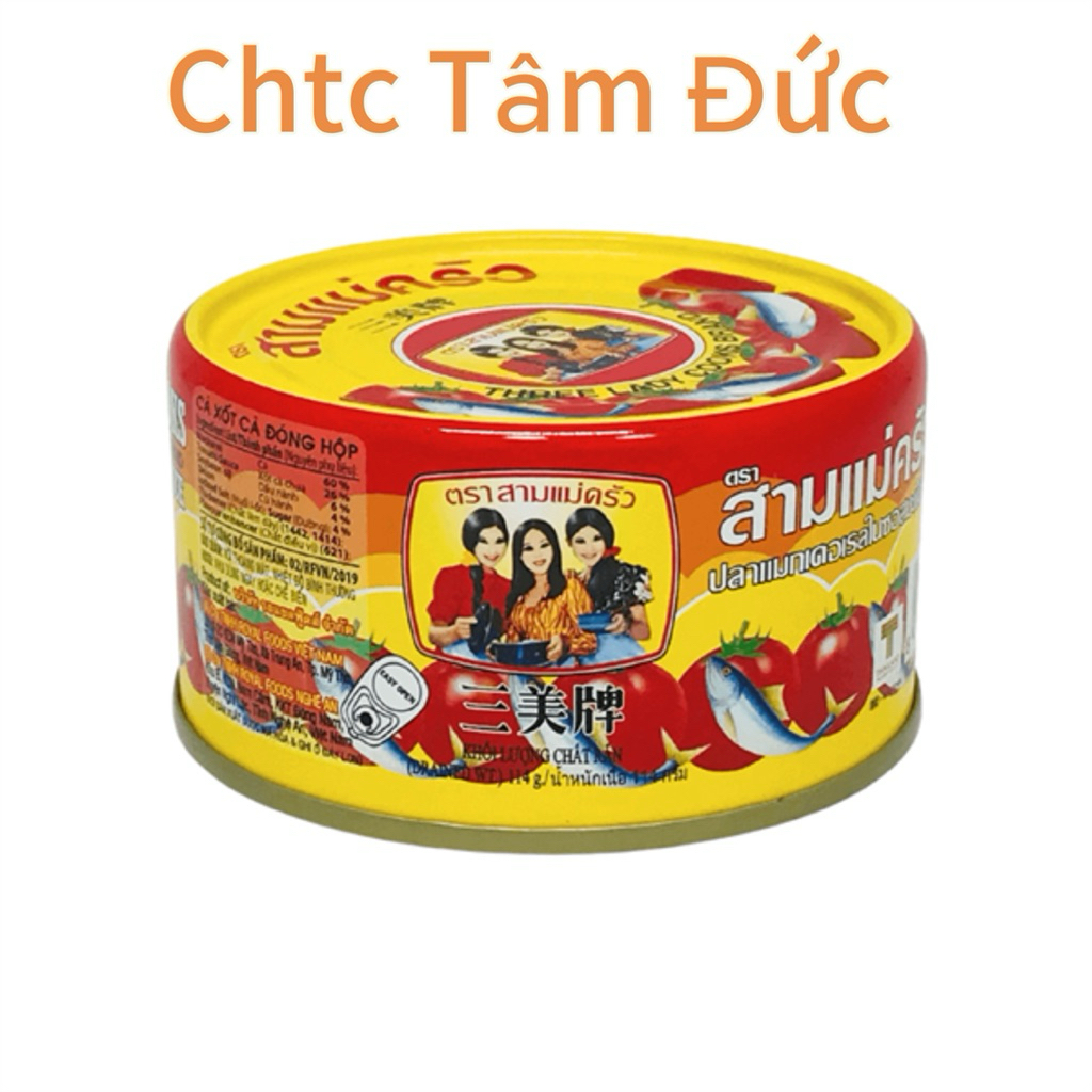 Cá nục xốt cà 3 Cô Gái hộp 190g