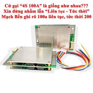 Mạch bảo vệ pin Lifepo4 BMS 4S 100A sạc xả chung cổng