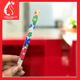 [5 cái] Giấy dũa móng tay hoa văn cao cấp [giao màu ngẫu nhiên]