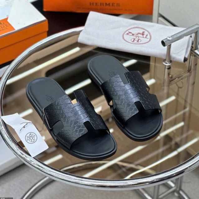 Dép HM Quai Ngang Hoạ Tiết Dập Vân Hàng Cao Cấp