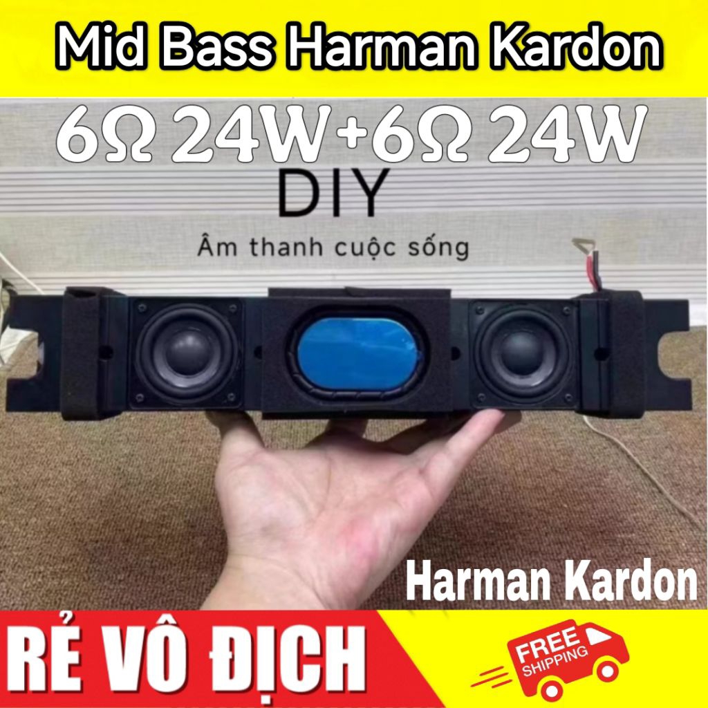 Thanh Loa 𝗠𝗶𝗱 𝗕𝗮𝘀𝘀 𝗛𝗮𝗿𝗺𝗮𝗻 𝗞𝗮𝗿𝗱𝗼𝗻 3Ω 48W chính hãng HK sub DIY -