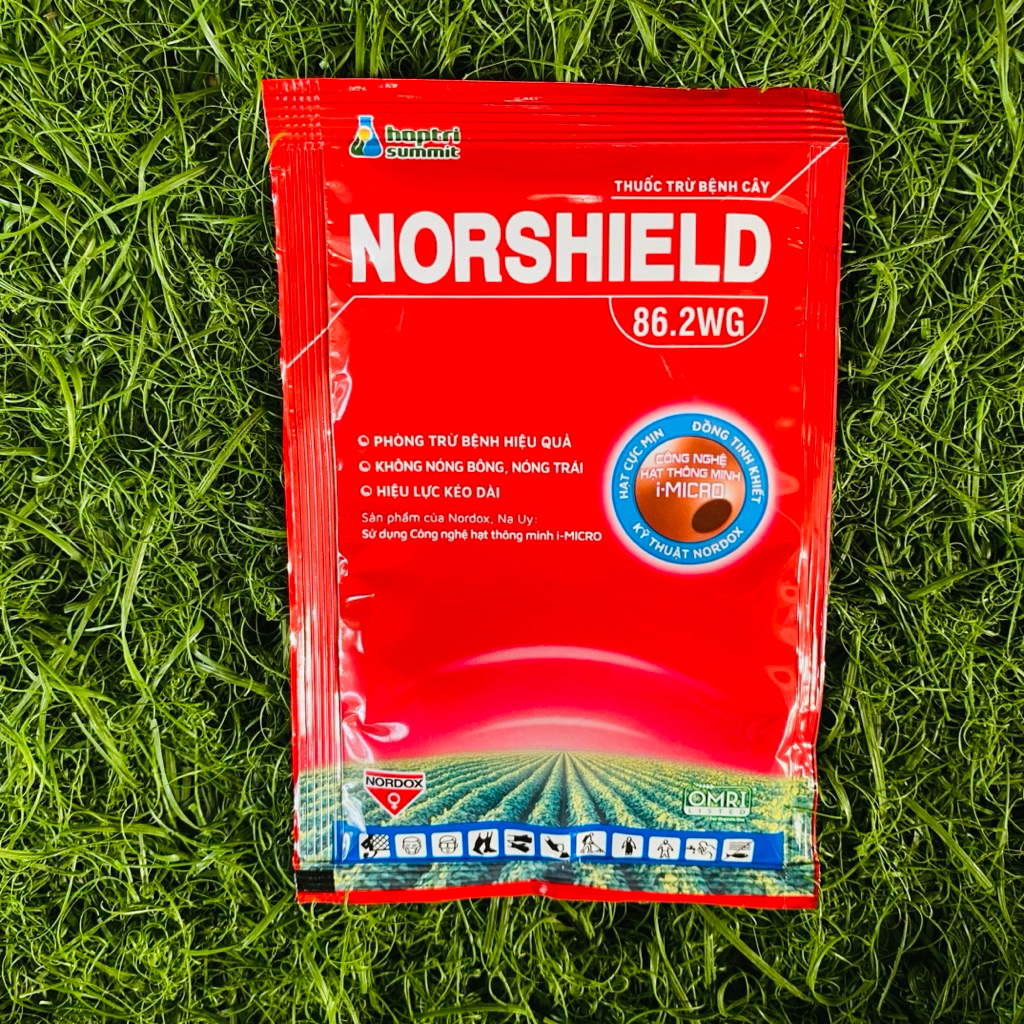 HỢP TRÍ NORSHIELD 86.2WG (đồng đỏ) gói 50gr - Pha 1 lít nước QUÉT thân cây phòng nấm hồng, tảo đỏ, rong rêu