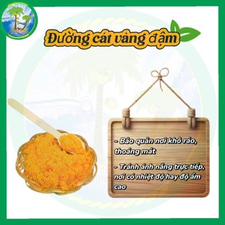 [2 KG ] Đường cát vàng đậm nhất / màu vàng nghệ