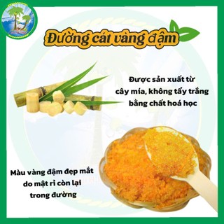 [2 KG ] Đường cát vàng đậm nhất / màu vàng nghệ