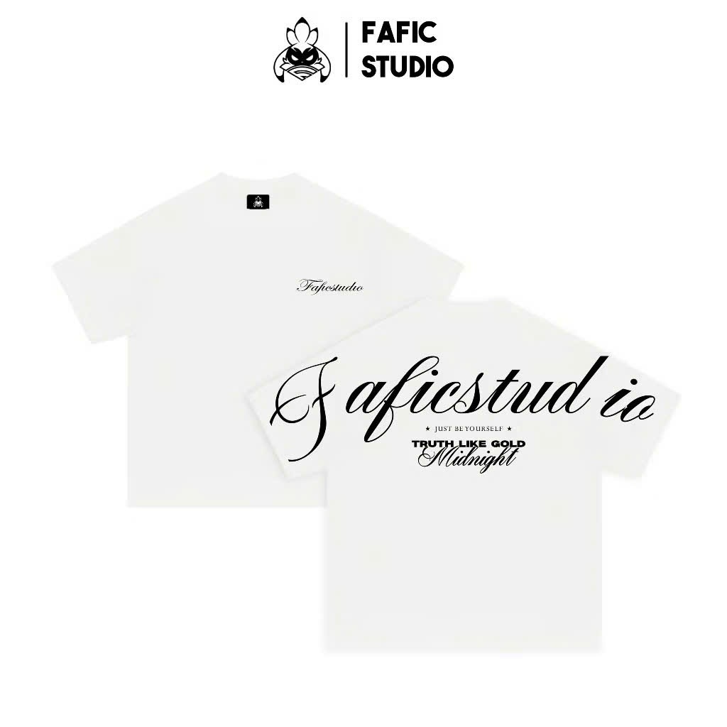 Áo Thun Fafic Midnight Form Boxy Tay Ngắn Unisex Nam Nữ Chất Cotton Dày Dặn | BigBuy360 - bigbuy360.vn