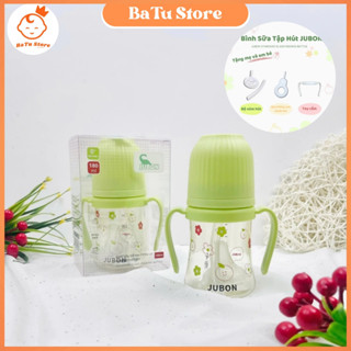  Bình Sữa Kèm Núm Hút Tay Cầm Que Thông Van Thoát Khí Cho Bé Jubon Dung Tích 180ml và 280ml 