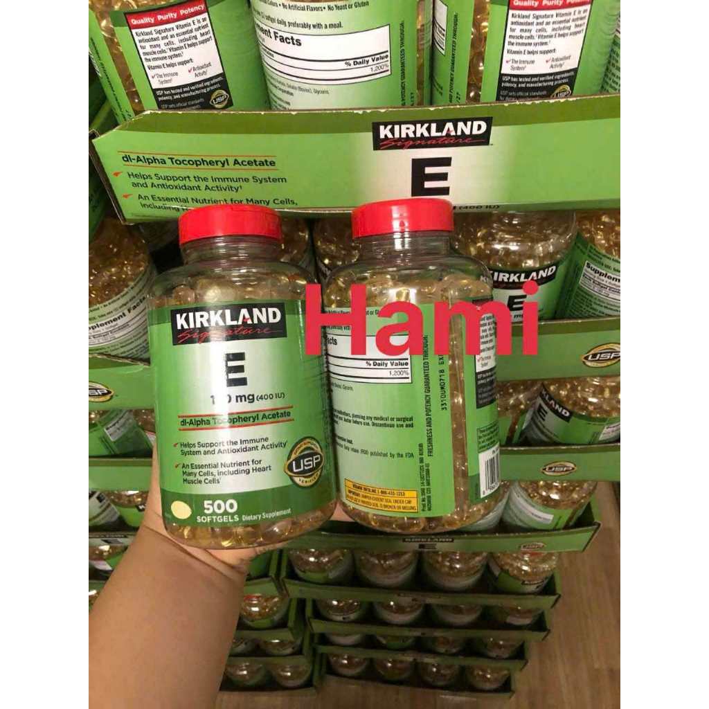 Vitamin E 400 IU 500 Viên Kirkland Của Mỹ, Date 2027