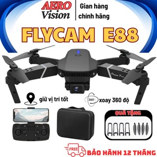 Flycam giá rẻ, E88 pro phiên bản mới nhất 2025, Máy bay điều khiển cho người tập chơi, Flycam
