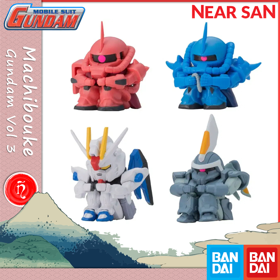 machibouke gashapon mobile suit gundam mô hình bandai robot mini chibi gacha vol 3