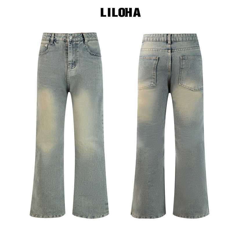 [LILOHA x DEAL MỞ BÁN] QUẦN JEAN TRƠN LOE NHẸ LILOHA WASH NHIỀU MÀU_Quần Jean Menswear Q3 | BigBuy360 - bigbuy360.vn