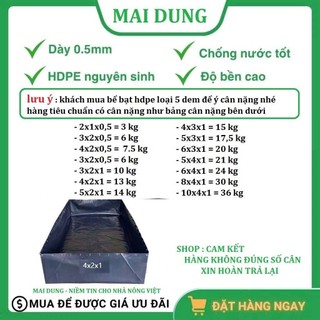 Bể bạt nuôi ốc ếch cá lươn 4x2x1 HDPE