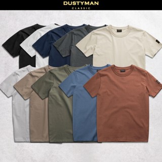 Áo Thun Nam Trơn Cổ Tròn 100% Cotton Premium DUSTYMAN - Form Regular Fit - Basic