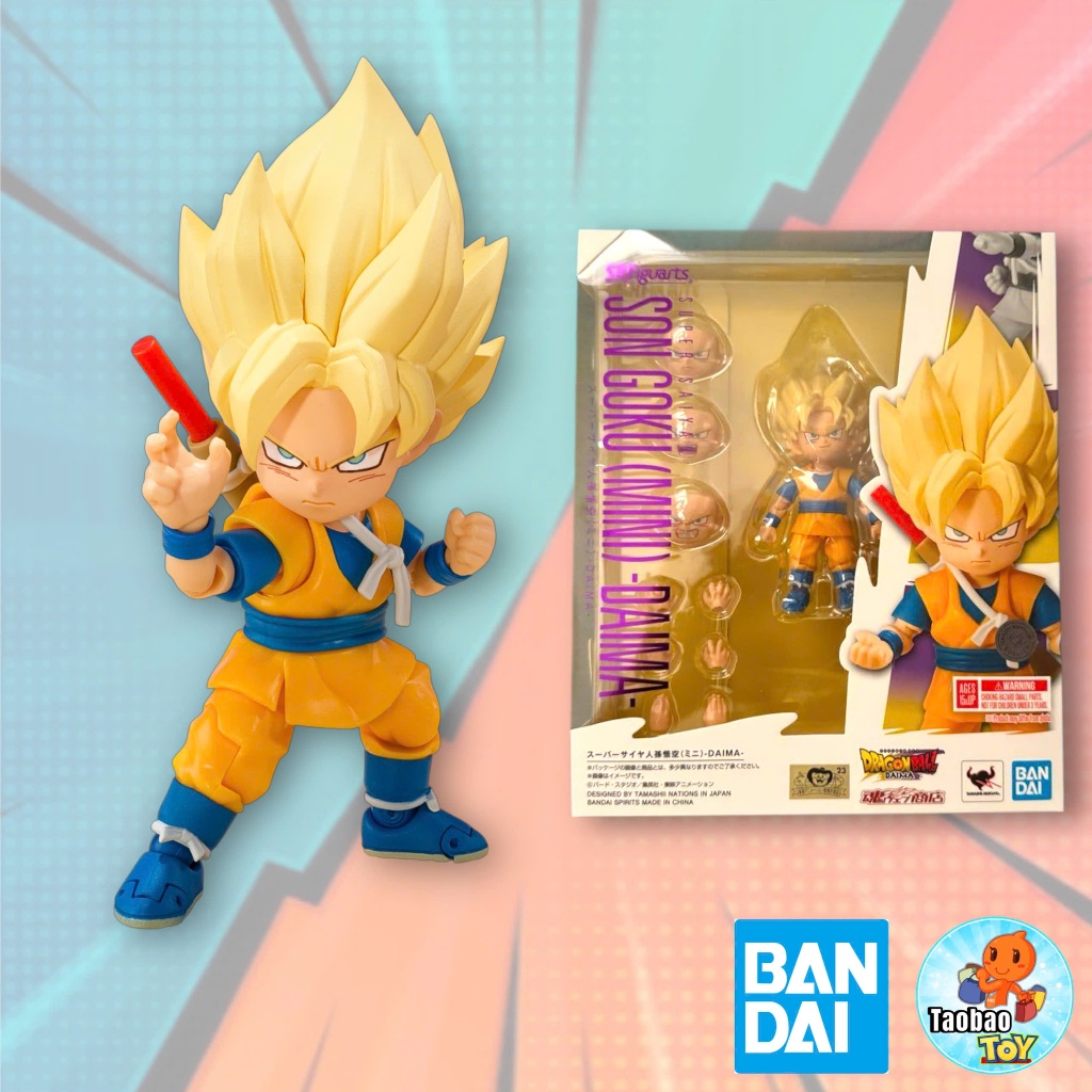 Mô Hình SHF SUPER SAIYAN SON GOKU (MINI) -DAIMA- Goku Daima SSJ Chính Hãng BANDAI