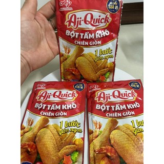 combo 3 gói bột tẩm khô chiên giòn aji-quick gói 42g