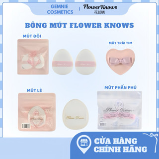  【SẴN Set Bông Mút FLOWER KNOWS Phấn Phủ Má Hồng 